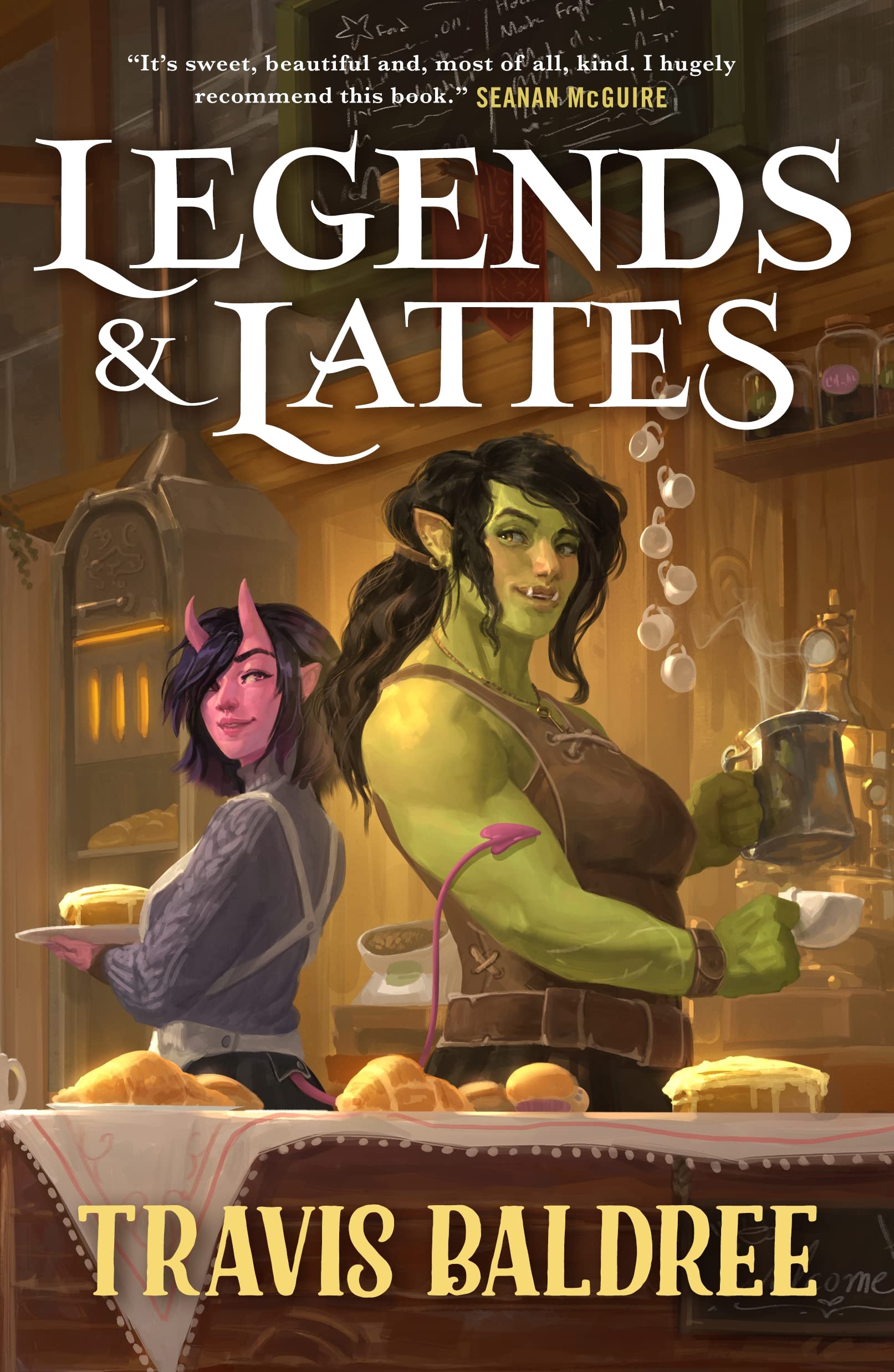 Legends & Lattes by Travis Baldree - Book Cover - Books That Should Be Adapted Into Movies or Series