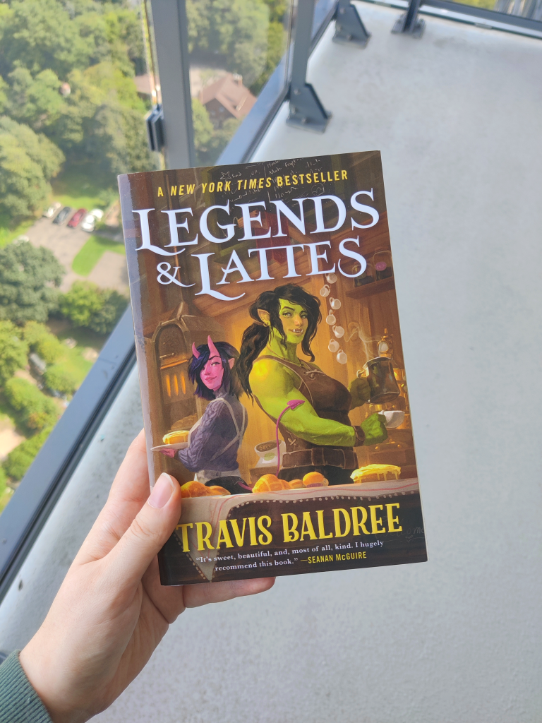 Legends & Lattes by Travis Baldree - Book Cover - Books That Should Be Adapted Into Movies or Series