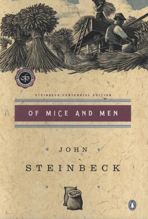 Of Mice and Men by John Steinbeck book cover; The Best Books Ever blog