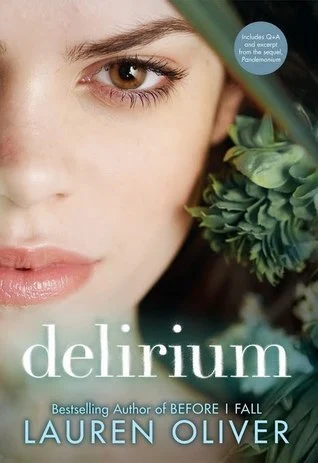 Delirium (Delirium, #1) by Lauren Oliver romance book cover; best book boyfriends of all time book blog