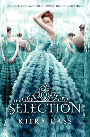 The Selection (The Selection, #1) by Kiera Cass romance book cover; best book boyfriends of all time book blog