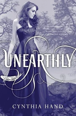 Unearthly (Unearthly, #1) by Cynthia Hand romance book cover; best book boyfriends of all time book blog