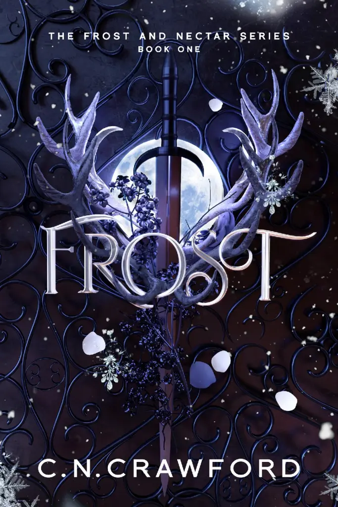 Frost (Frost and Nectar, #1) by C.N. Crawford book cover; best spicy romantasy fae book recs by self-published authors book blog