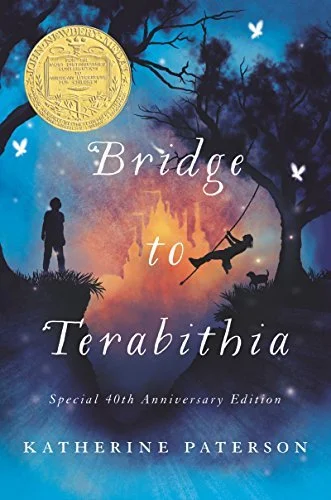 Bridge to Terabithia by Katherine Paterson book cover; best YA Books of all time book blog