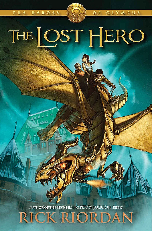 The Lost Hero (The Heroes of Olympus, #1) by Rick Riordan book cover; best YA books of all time book blog